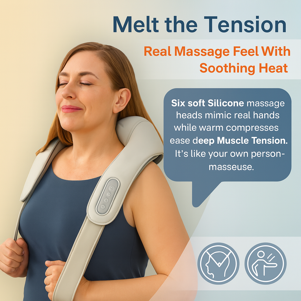 Multifunction Neck Massager for Cervical Spine and Shoulder Pain
